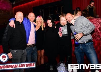 Guests posing for a photo at the Norman Jay night at Canvas Bournemouth