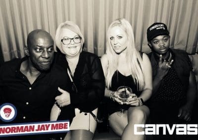 Guests posing for a photo at the Norman Jay night at Canvas Bournemouth