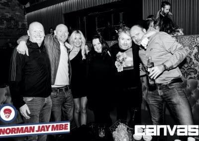 Guests posing for a photo at the Norman Jay night at Canvas Bournemouth