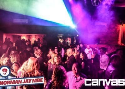 Crowd dancing at the Norman Jay night at Canvas Bournemouth