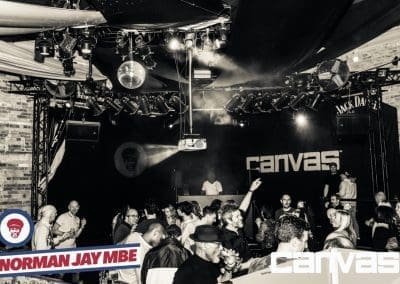 Crowd dancing at the Norman Jay night at Canvas Bournemouth