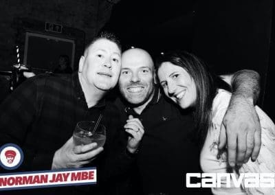 Guests posing for a photo at the Norman Jay night at Canvas Bournemouth