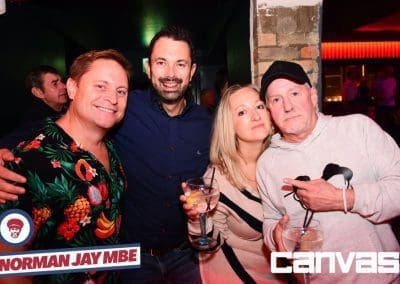 Guests posing for a photo at the Norman Jay night at Canvas Bournemouth