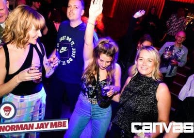 Crowd dancing at the Norman Jay night at Canvas Bournemouth