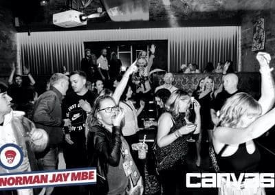 Crowd dancing at the Norman Jay night at Canvas Bournemouth