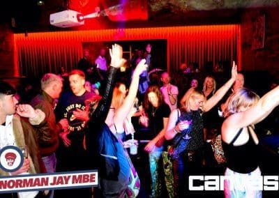 Crowd dancing at the Norman Jay night at Canvas Bournemouth