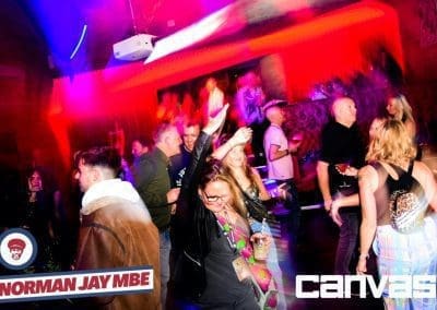 Crowd dancing at the Norman Jay night at Canvas Bournemouth