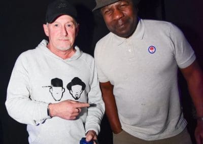 DJ posing with guests at the Norman Jay night at Canvas Bournemouth