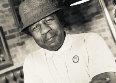 Portrait of the DJ at the Norman Jay night at Canvas Bournemouth