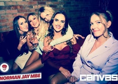 Guests posing for a photo at the Norman Jay night at Canvas Bournemouth