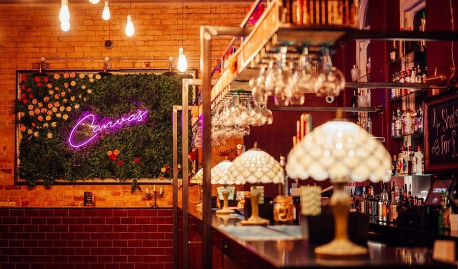 The Balcony Bar at Canvas Bournemouth, a private room for festive drinks