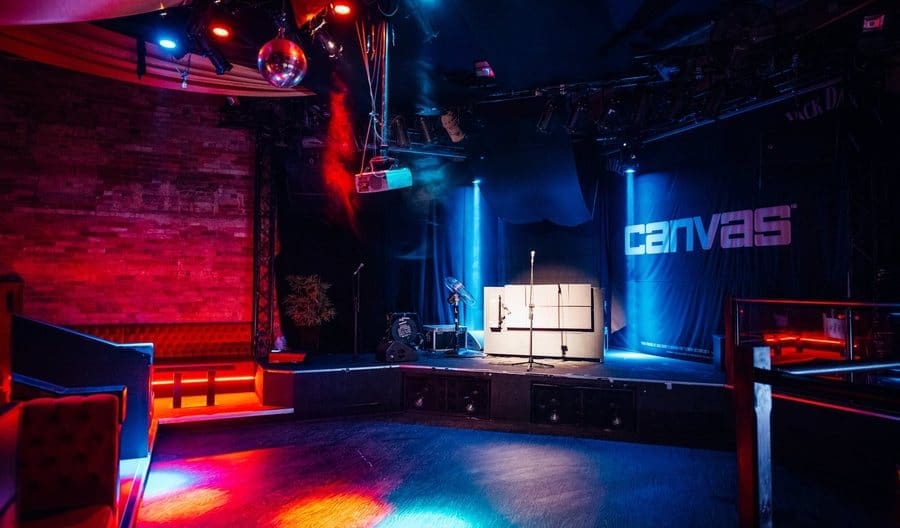 The Live Lounge at Canvas Bournemouth, home of Jaggers Comedy Club on Saturdays